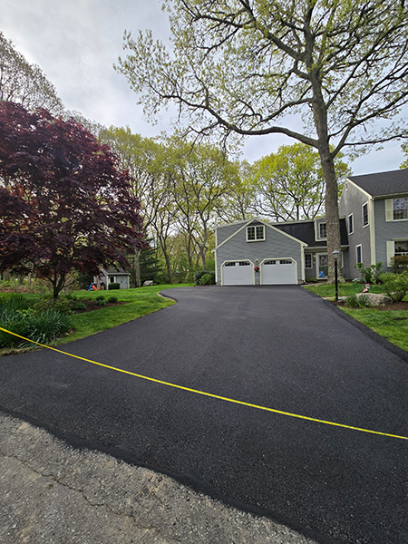 New paved driveway Falmouth, MA
